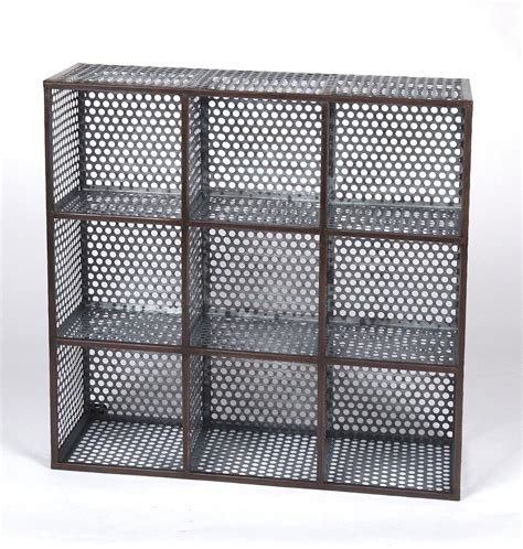 small metal cubes box|small cubby organizer.